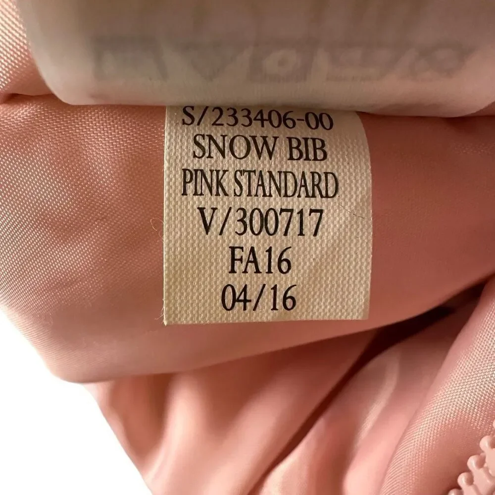 GAP Mauve Pink Girls' Snow Bib Overalls